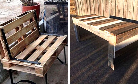 Pallet bench seats