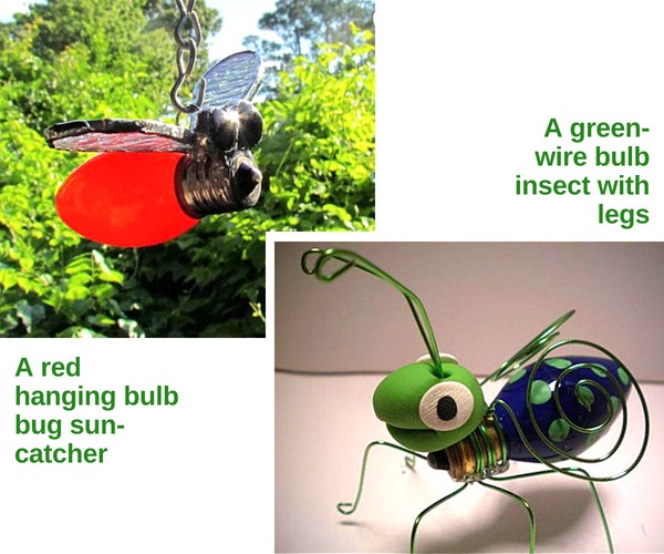 Light bulb insect crafts