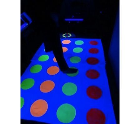 Black light twister game