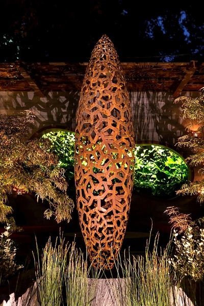 Corten steel garden sculpture