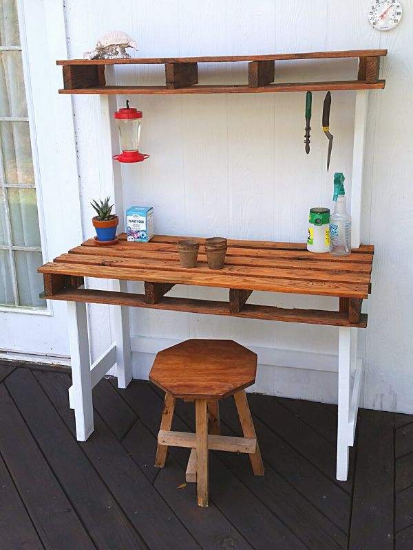 Potting Bench When Completed